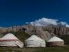 Campo di yurte vicino a Tash Rabat
