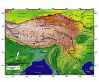Mappa geologica del terremoto in Cina (maggio 2008)