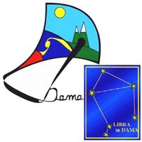 Logo del rivelatore DAMA dei Laboratori Nazionali del Gran Sasso