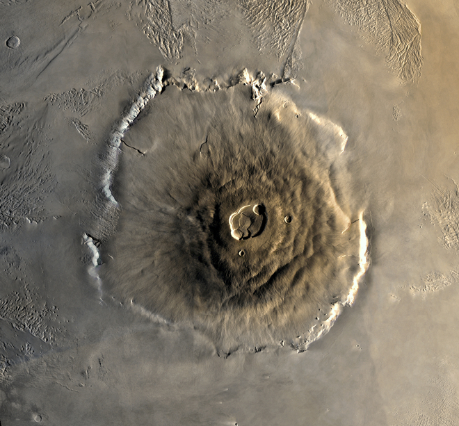 Il monte Olimpo su Marte